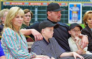 Roger Clemens meets with three members of the Clemens organization.